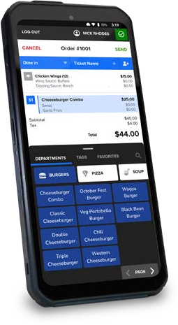 Shift4 Dine Air handheld point-of-sale device