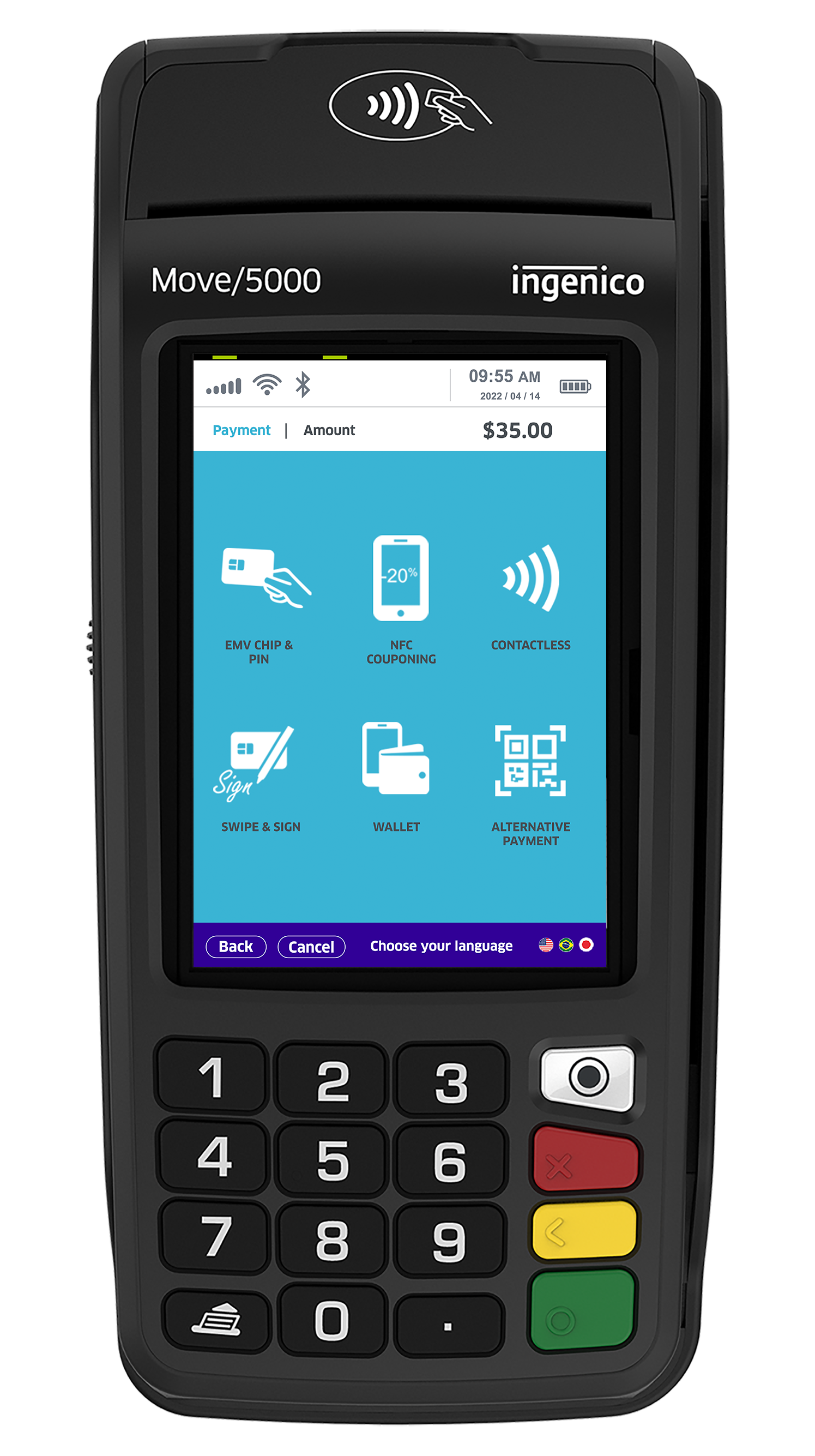 Official Ingenico Move 5000 mobile payment terminal